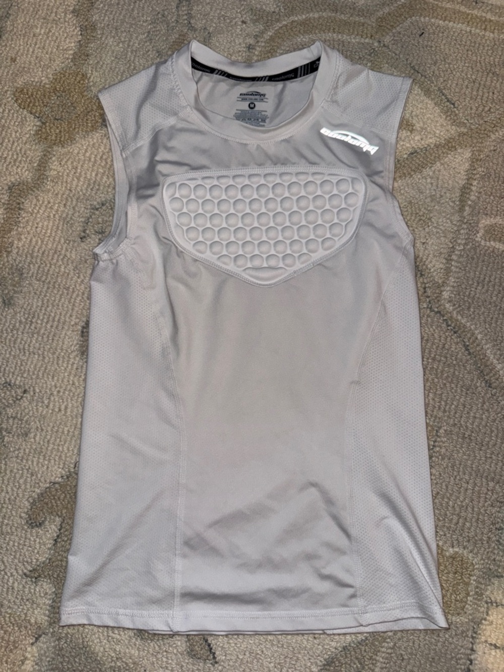 Boy’s Sleeveless Padded Baseball Compression Shirt